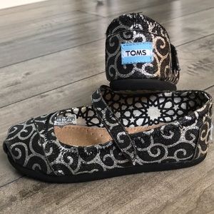TOMS glitter Mary Jane style Tiny 10